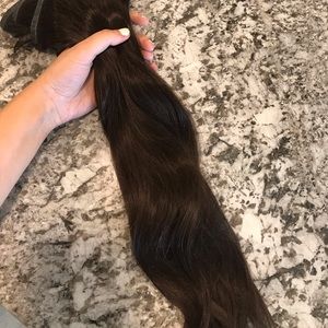 LUXYHAIR Chocolate Brown Hair Extensions